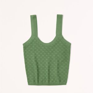 Abercrombie & Fitch Checkered Slim Scoopneck Tank